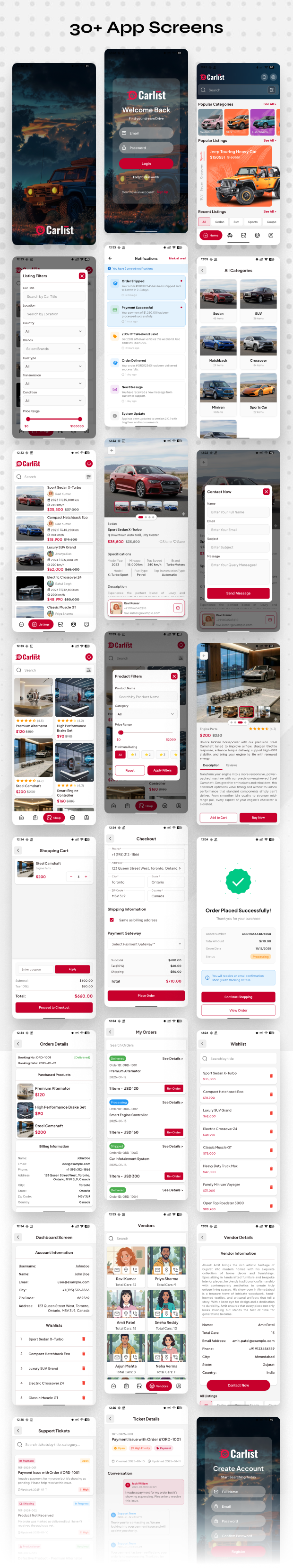 Carlist - Car Listings / Dealership / Directory Flutter UI Kit - 4
